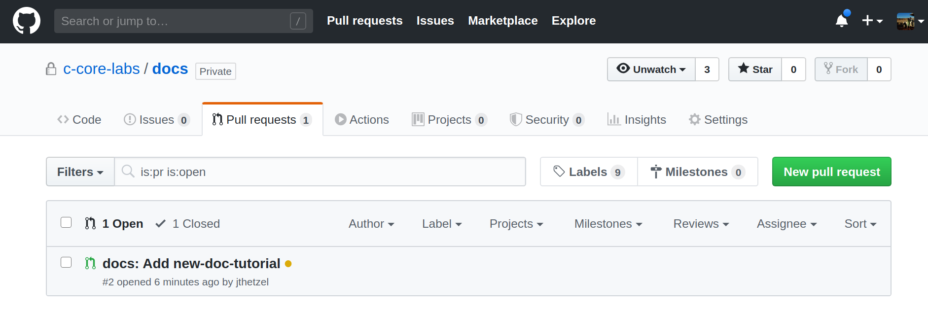 Gitpod github pull request