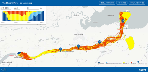 River Ice Annual Ice Change Output